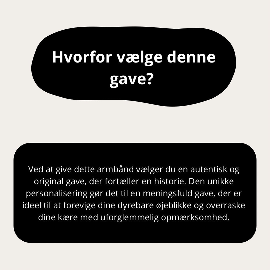 Personligt fotoarmbånd - en unik gave